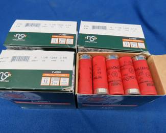 Lot 46. 4 boxes of 25 Field & Target 6-shot 12-gauge rounds