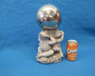 Lot 209. Gazing ball with frogs
