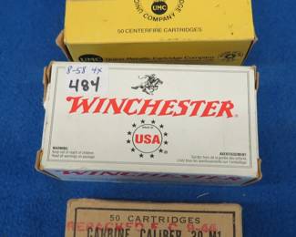 Lot 314. 150 mixed 30 Carbine rounds