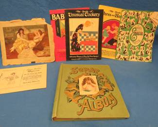Lot 72. Women's World magazines from the 1920s, 1893 scrapbook, and more