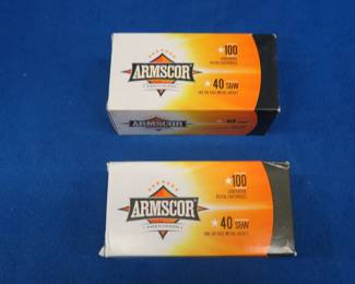 Lot 150. 200 Armscor 40 S&W rounds