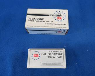 Lot 313. 100 Mixed 30 Carbine rounds