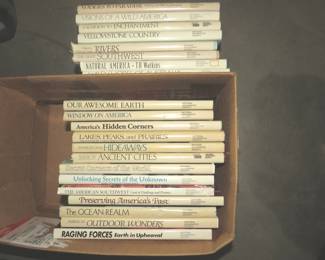 Lot 320. Four boxes of books about places in the world published by National Geographic. Titles as shown.