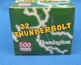 Lot 92. 500 Remington 22 LR Thunderbolt High Velocity Round Nose