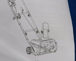 Lot 274. NIB MZK 16" 12.5AMP electric snow thrower. We did not take it out of the box
