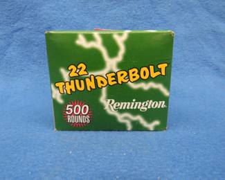 Lot 96. 500 Remington 22 LR Thunderbolt High Velocity Round Nose