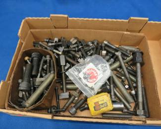 Lot 102. Cap screws, machining clamps, and more