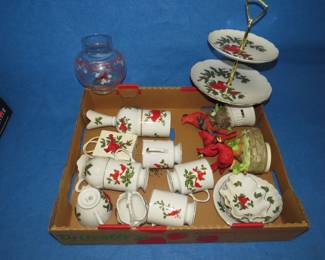 Lot 322. All things cardinals. Includes two working music boxes.