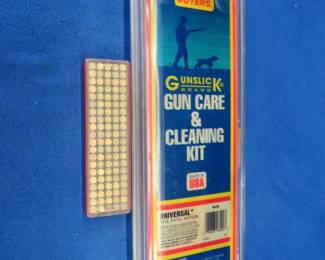 Lot 311. 100 mixed 22 rounds (a few shorts mixed in) and a gun cleaning kit