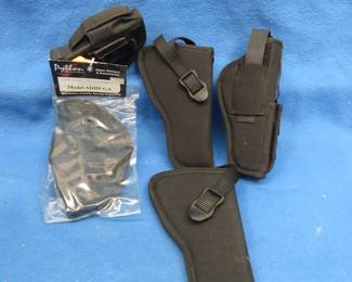 Lot 177. Five nylon holsters