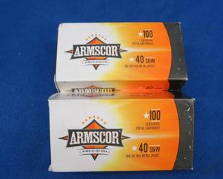 Lot 147. 200 Armscor 40 S&W rounds
