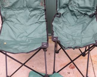 Lot 220. Two folding camp chairs and carrying bag