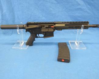 Lot 12. American Tactical Milsport .223/5.56 pistol. Ser. #MSA108845. Includes one magazine and the original box. Permit is required to buy this gun.