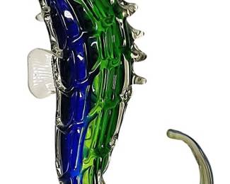 Hand Blown Glass Seahorse Figurine