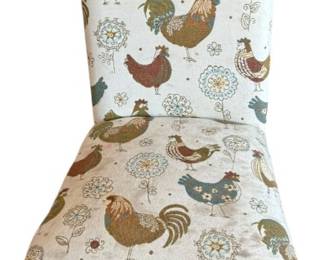 Upholstered Chicken Design Chair
