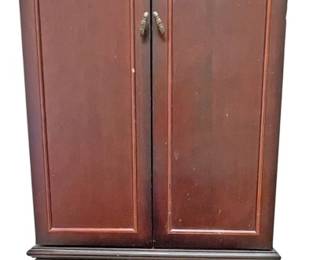 Bombay Mahogany Jewelry Highboy Armoire