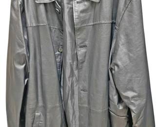 Mens Leather Jacket 5XL by KingSize