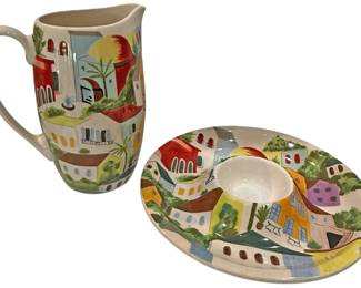 Pier 1 Villa Del Sol Pitcher Bowl
