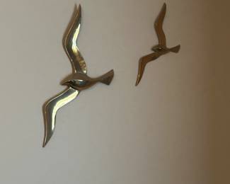 Brass seagulls