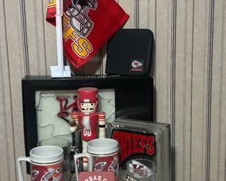 Lots of chiefs memorabilia 