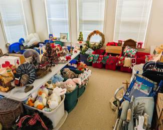Christmas and toys sunroom