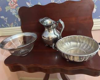 Mid Century Silver Plate Pitcher