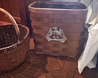 Splint Oak Waste Basket