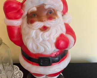 Black blow mold Santa