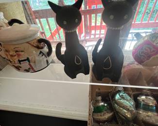 Velvet Max factor cat perfume holders