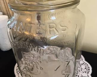Planters glass store jar