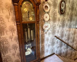 Large wooden Grandfather Clock