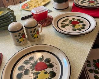 Stone ware plates set of 7