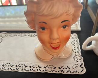 Lady head vase