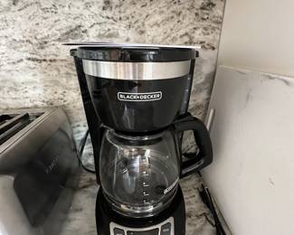 Black & Decker drip coffee maker; $15