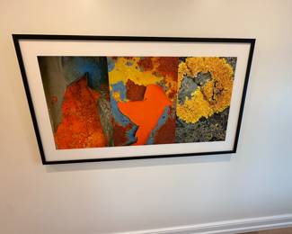 Large Jean Larson original framed artwork; 61" w x 35"; $1800
