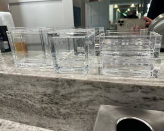 Acrylic bathroom accessories $20 all