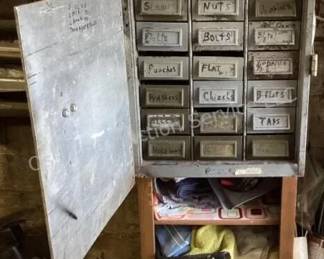 Metal storage cabinet & hardware