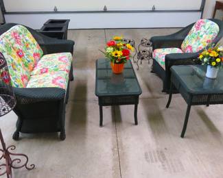 All-weather wicker furniture