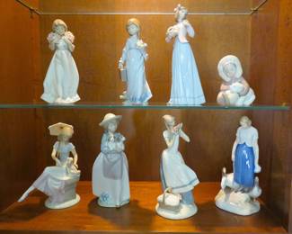 Many Lladro pieces
