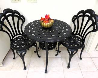 Cast iron bistro set