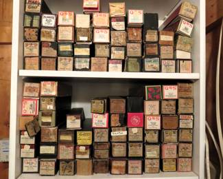 Hundreds of player piano song rolls