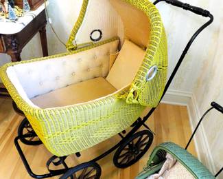 Antique wicker carriages