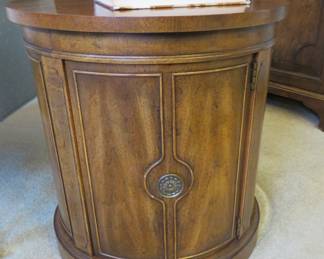 Drexel drum table cabinet