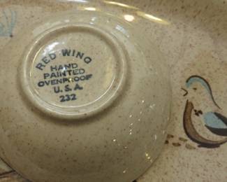 Red Wing "Bobwhite" dish ware
