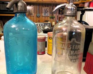 Antique Wisconsin seltzer bottles