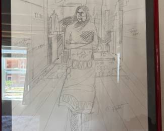 Artist sketch work of Steele TEEPEES