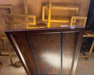 Small old oak fireplace screen
