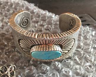 Very thick silver Stewart Billie cuff
