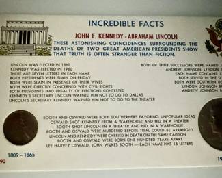 JFK/Lincoln coins & facts