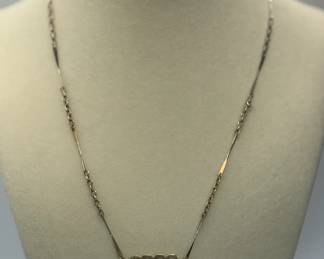 Vintage double heart necklace 